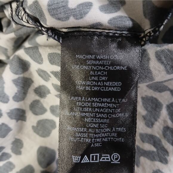 Anthropologie Maeve Cheetah Animal Print Shirt Women's Medium Button Front Top - Picture 10 of 10